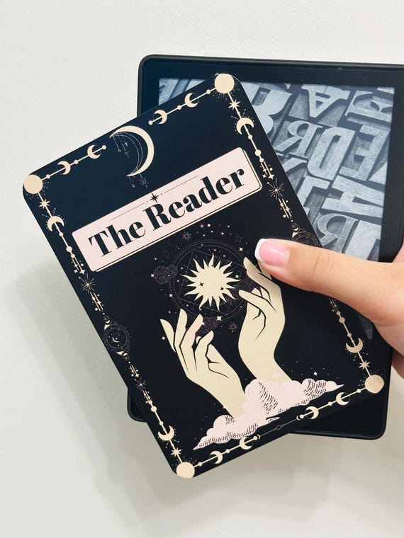 The Reader Book Club Kindle Insert for Clear Case, Kindle Accessories, Bookish Access, Kindle Skin, Bookish gift, Cardstock Kindle Insert