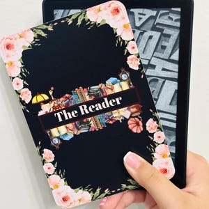 The Reader Kindle Insert for Clear Case, Kindle Accessories, Bookish Kindle Sticker, Kindle Skin, Book Lover Gift, Cardstock Kindle Insert