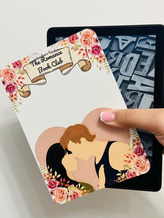 The Romance Reader Kindle Insert for Clear Case, Kindle Accessories, Bookish Access, Kindle Skin, Bookish gift, Cardstock Kindle Insert
