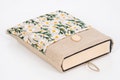 Embroidery Book Sleeve With Pocket, Daisy Book Protector, Flower Book Pouch, Padded Book Cover, Embroidered Flowers Book Jacket, Book Lover product logo