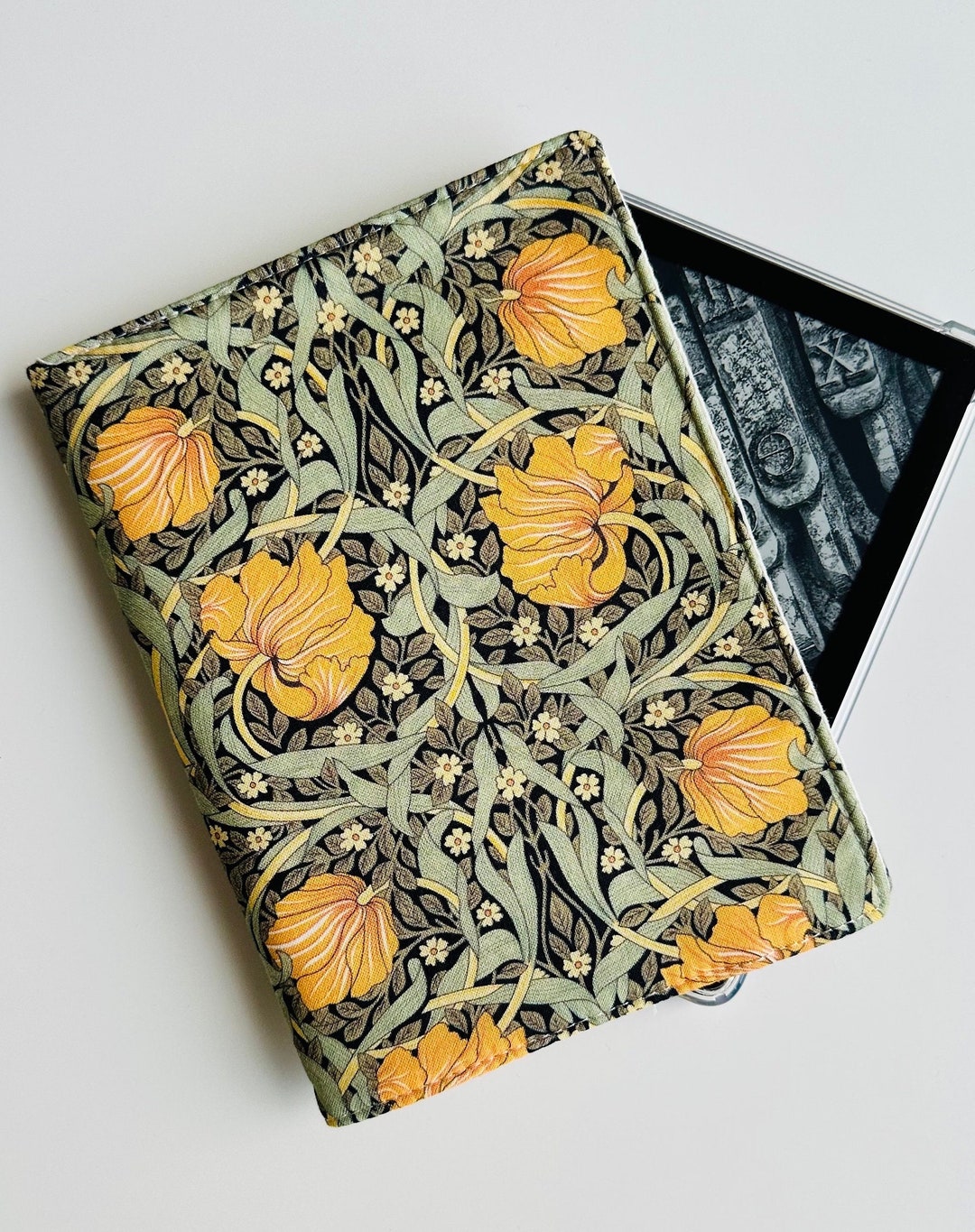 Flower Kindle Cover, Floral Kindle Fabric Case, Padded Kindle