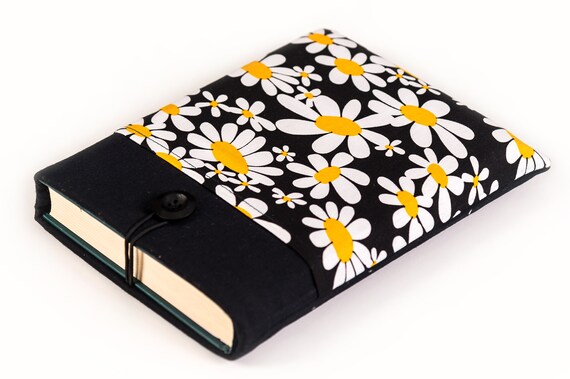 Daisy Book Sleeve, Book sleeve, Book cover, Book case, Book protector, Book pouch, Padded book sleeve, Book sleeve cover, E-Reader