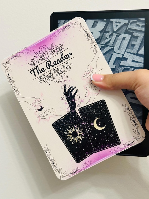 The Reader Kindle Insert for Clear Case, Kindle Accessories, Bookish Kindle Sticker, Kindle Skin, Book Lover Gift, Cardstock Kindle Insert