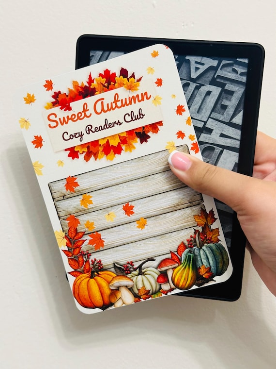The Cosy Reader Kindle Insert for Clear Case, Kindle Accessories, Kindle Colorsoft 7”, Kindle Skin, Book Lover Gift, Cardstock Kindle Insert