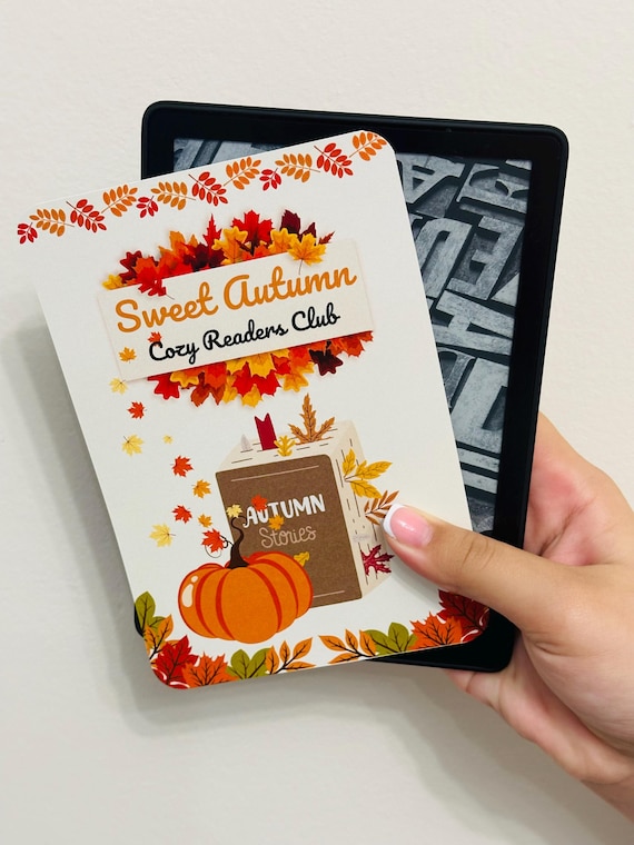 The Cosy Reader Kindle Insert for Clear Case, Kindle Accessories, Kindle Colorsoft 7”, Kindle Skin, Book Lover Gift, Cardstock Kindle Insert