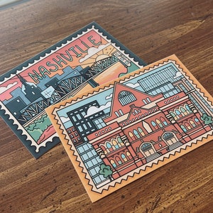 Nashville Postcard Pair