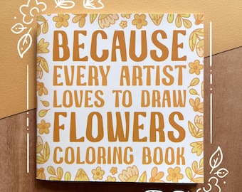 Floral Mini Coloring Book: Artist Edition - Soft Touch Cover