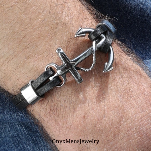 Mens Anchor Bracelet Etsy