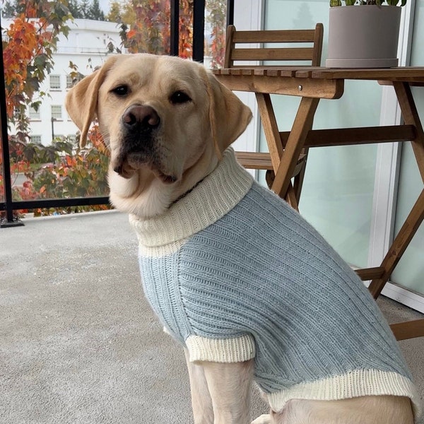 Tio Sweater — Knitting Pattern for Large Dog Sweater