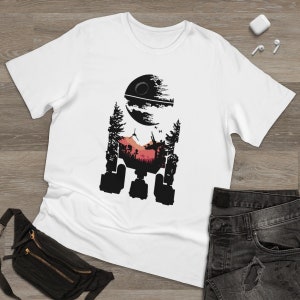 Star Wars T-shirt | Endor |  R2D2 | Death Star | | New Romantics Art