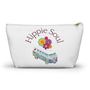 Pouch, &quot;Hippie Soul&quot; bags and accesories,  pouch with T bottom, case, cosmetics, pencils