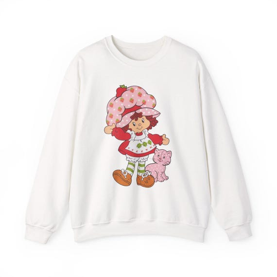 Vintage Strawberry shortcake 80s Cartoon Crewneck Sweatshirt, Cute Retro Sweater Gift, Unisex Pullover, Funny Sweat Top
