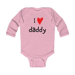 I love daddy, I heart daddy onesie, baby or toddler clothes, daddy&#39;s baby, baby and daddy bodysuit, any occasion baby top.