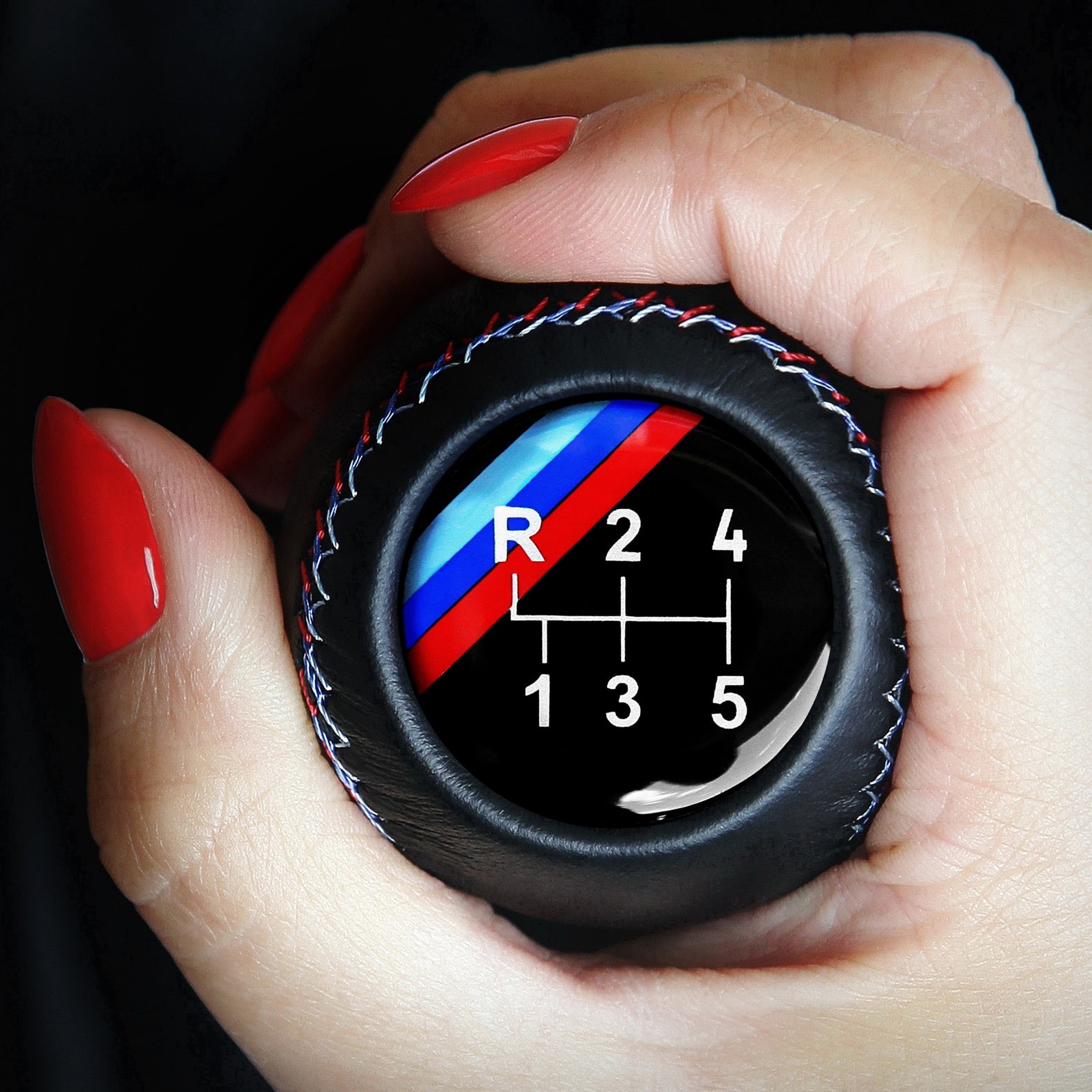 MTECHNIC M Stitched 5 Speed Dogleg Gear Shift Knob for BMW Etsy