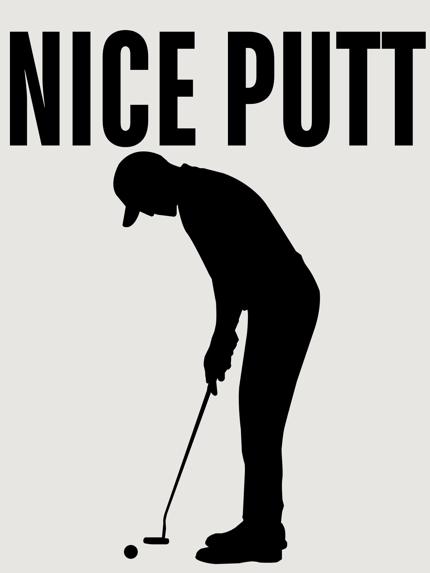 Nice Putt Golf Print - Etsy