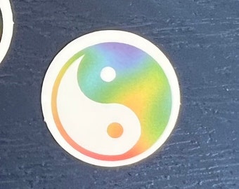 STICKER Yin Yang Sticker Vinyl Inspiring water bottle waterproof durable gift laptop