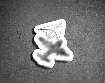 STICKER Airplane Sticker Vinyl Inspiring water bottle waterproof durable gift laptop
