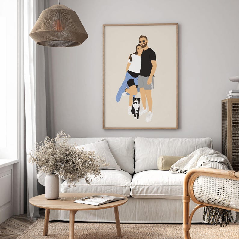 couple portrait with cat