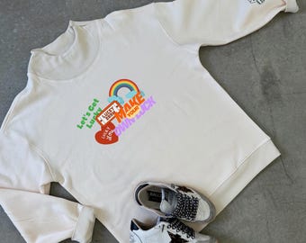 Let's Get Lucky MockNeck Sweatshirt