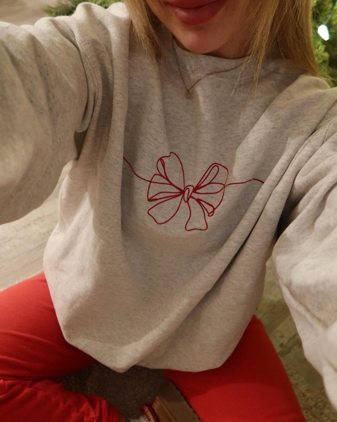 Wrap Me up Bow Sweatshirt Etsy