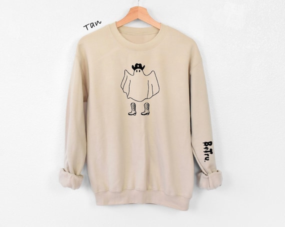 【GRAVER】23FW★ Ghost Center Sweatshirt Halloween Lace Ghost Sweatshirt Ghost Bow Crewneck Coquette
