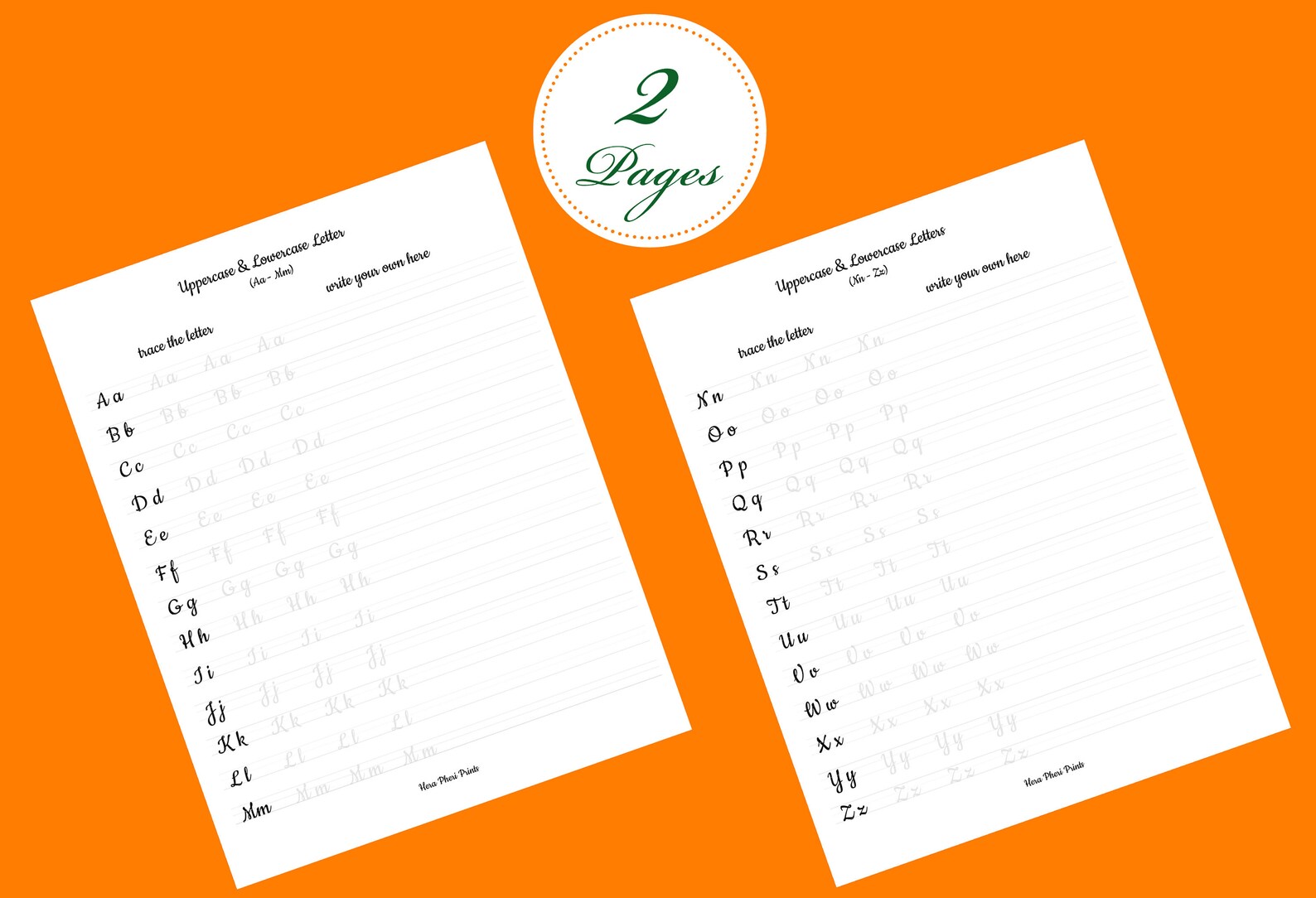 neat cursive handwriting practice sheets printable handwriting etsy