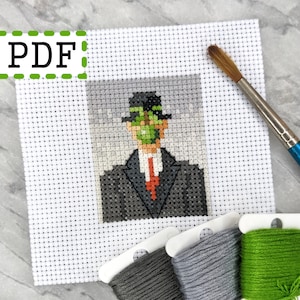 The Son of Man, small mini art cross stitch pattern