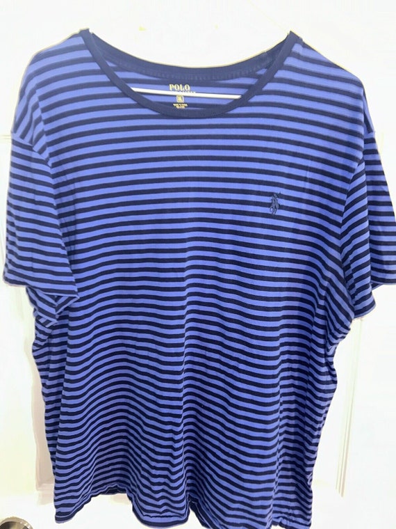 Polo Ralph Lauren Black & Blue Striped T-Shirt Men