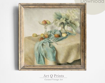 Printable Art, 19th-Century Square Oil Painting, Perfect DIY Gift, Living Room, Bedroom, Kitchen Decoration, Wall Art, INSTANT DOWNLOAD #589
