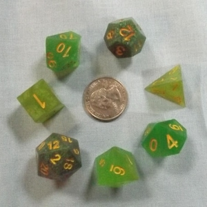 Glow in the Dark D&D Dice Sets