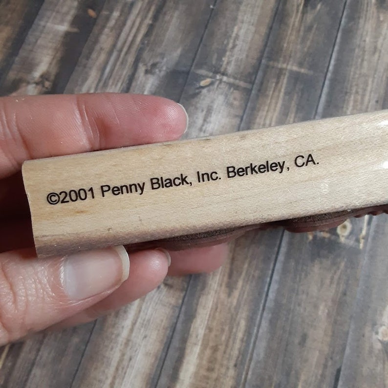 Vintage 2001 Penny Black Inc Wonderful You Wooden Block Stamp