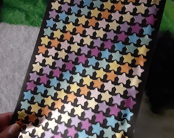400pc Holographic Star Stickers, Scrapbooking Embellishments