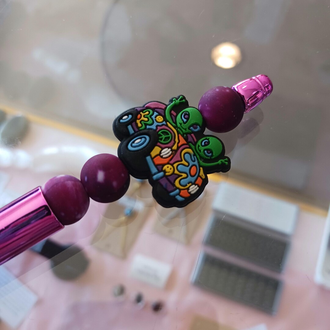 1pc Beaded Alien Ballpoint Pen Black Ink, Perfect Gift for Teacher, Mom ...