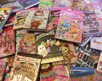Bolsa sorpresa de 20 hojas de notas Kawaii, papelería de estilo japonés y asiático.