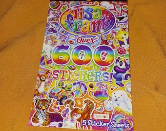 Libro de pegatinas de Lisa Frank: más de 600 pegatinas