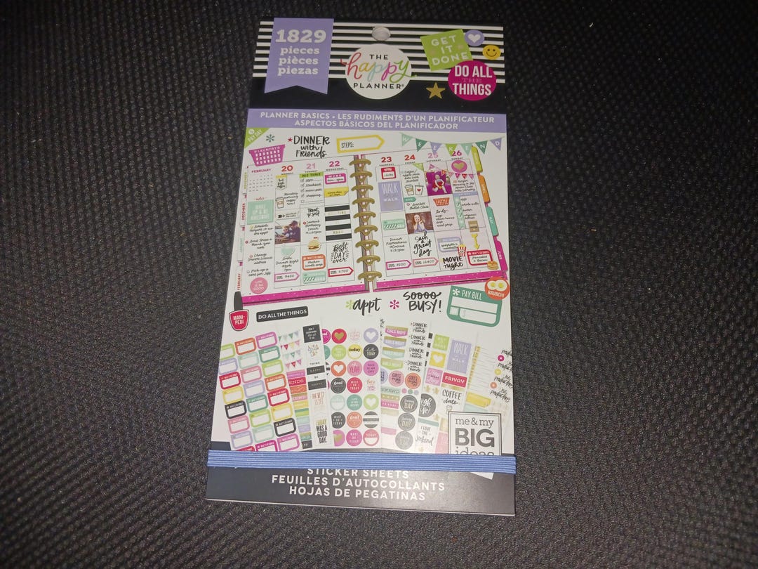 MAMBI Happy Planner Sticker Book Planner Basics Theme - Etsy