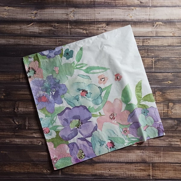 Floral Napkins Etsy