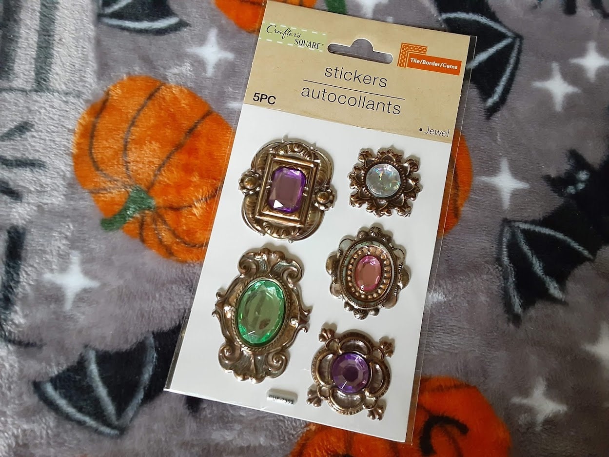5pc 3D Jeweled Rhinestone Stickers Scrapbooking Etsy UK