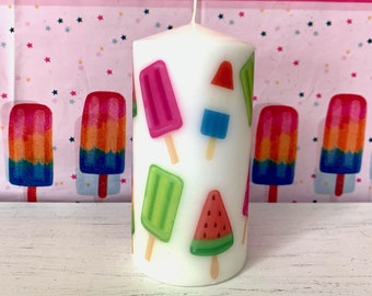 Popsicle Pillar Candle