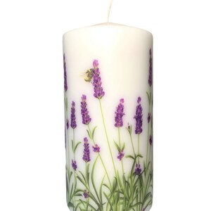 Lavender Blossoms Pillar Candle 2nd Series image 3