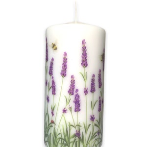 Lavender Blossoms Pillar Candle 2nd Series image 2