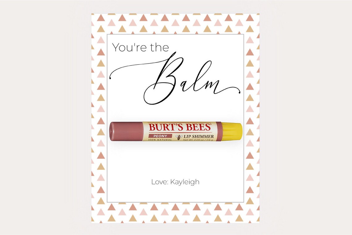 Editable &amp; Printable You're the Balm Tag You're the - Etsy