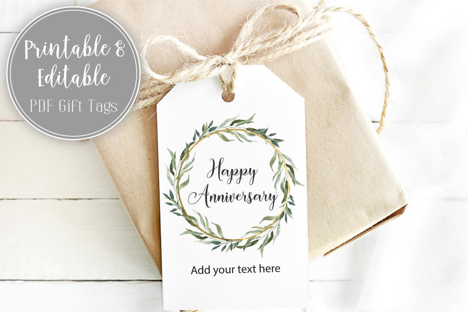 Happy Anniversary Gift Tags Anniversary Gift Tags | Etsy
