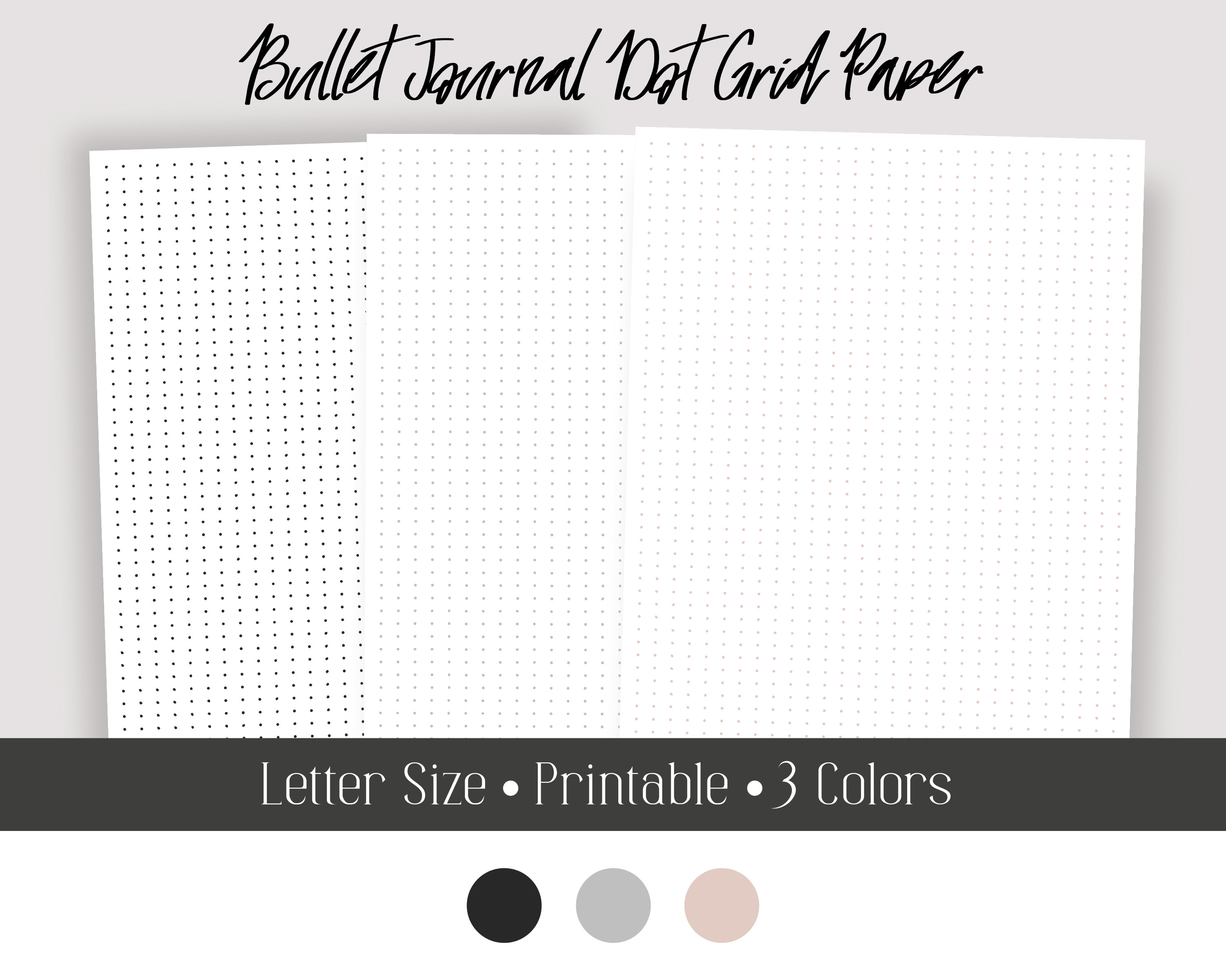 printable dot grid paper bullet journal paper dot grid etsy ireland
