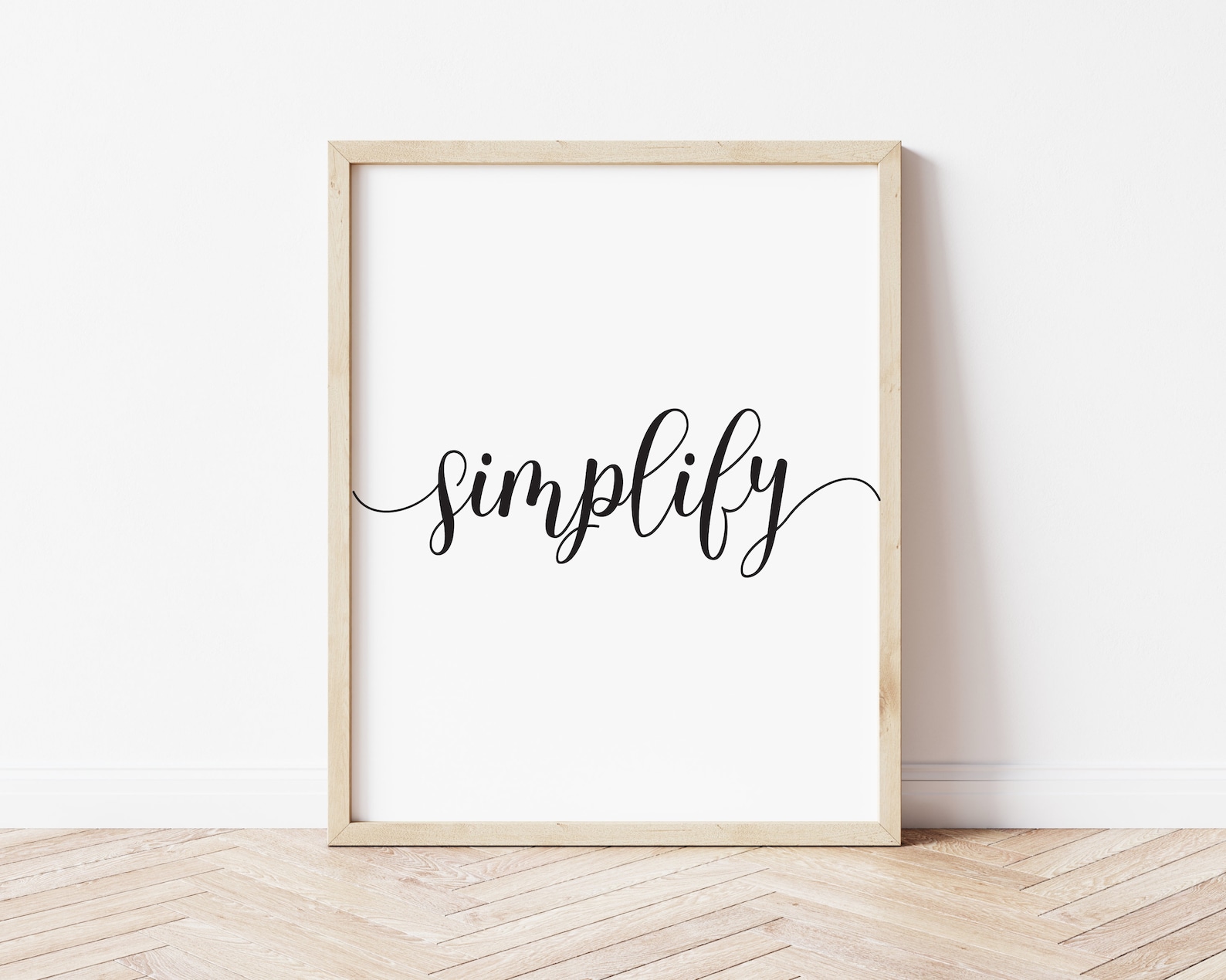 Simplify Printable Wall Art Simplify Sign Word Wall Art - Etsy Polska