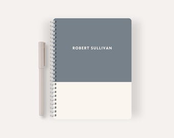 Personalized Small Notebook, Father's Day Gift, Custom Name Journal, Spiral Notes Book for Men