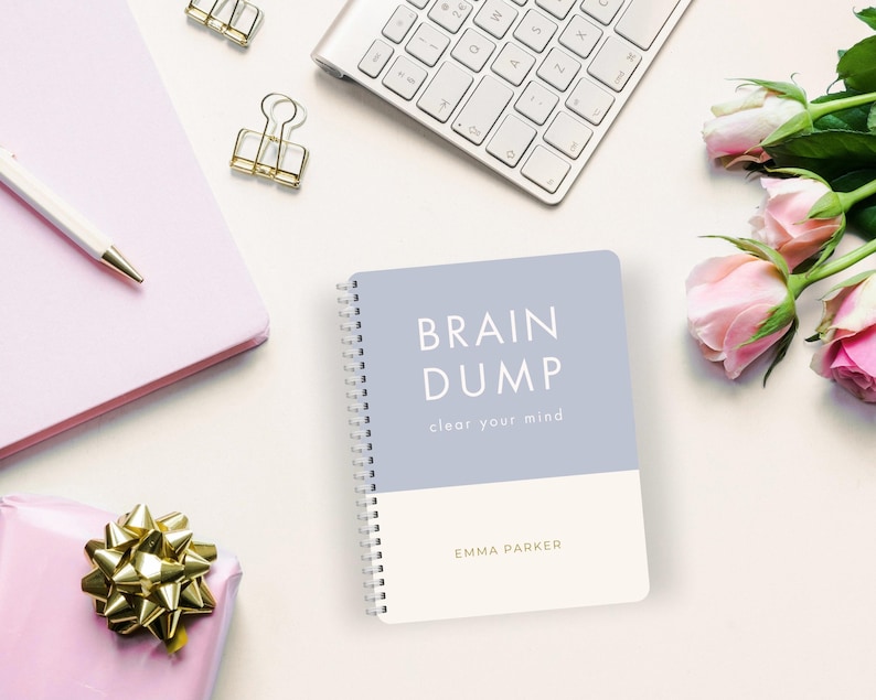Personalized Brain Dump Small Notebook, ADHD Thought Organizer, Custom ...
