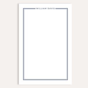Personalized Name Notepad, Gift for Him, Father’s Day Custom Memo Pad, Professional Stationery