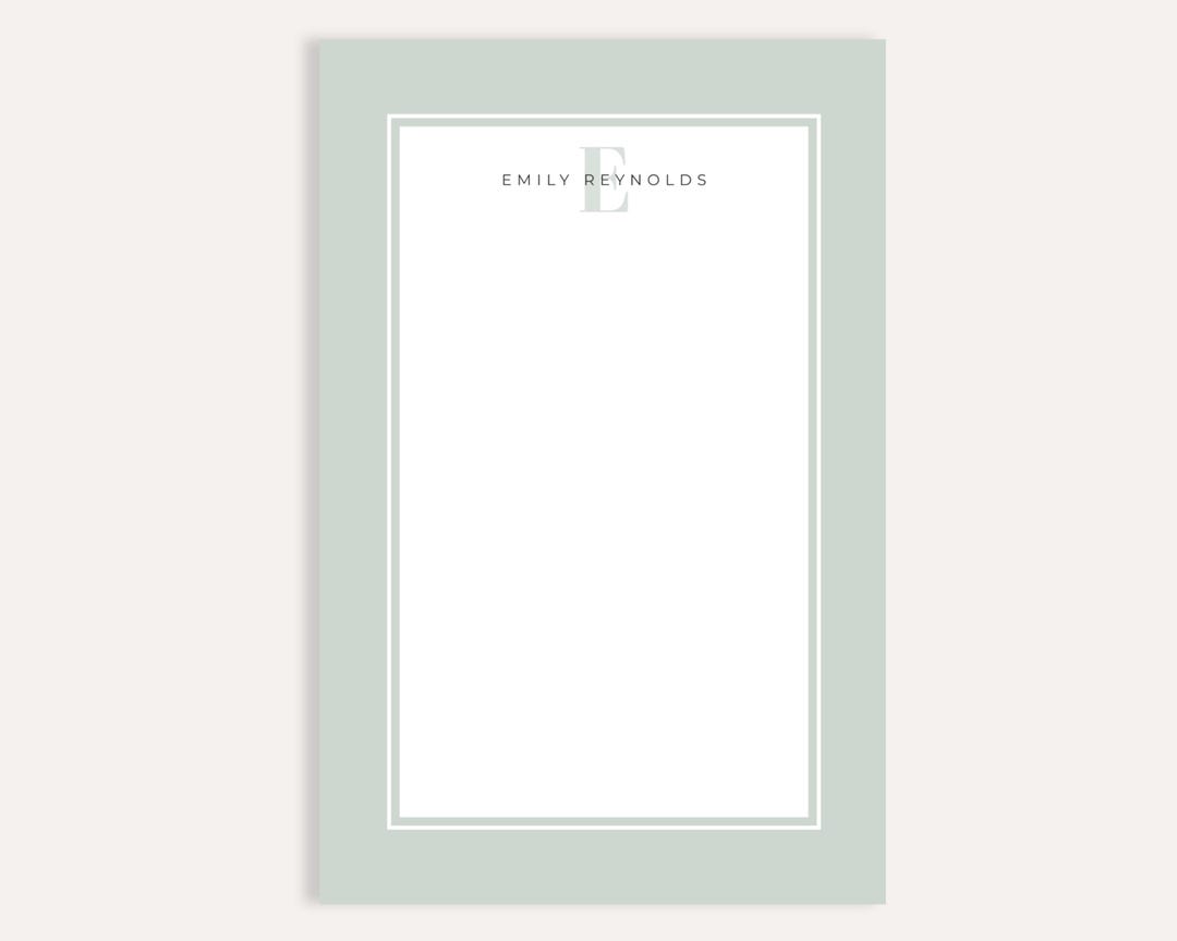 Personalized Name Notepad: Custom Stationery Gift, 50-sheet Memo Pad - Etsy