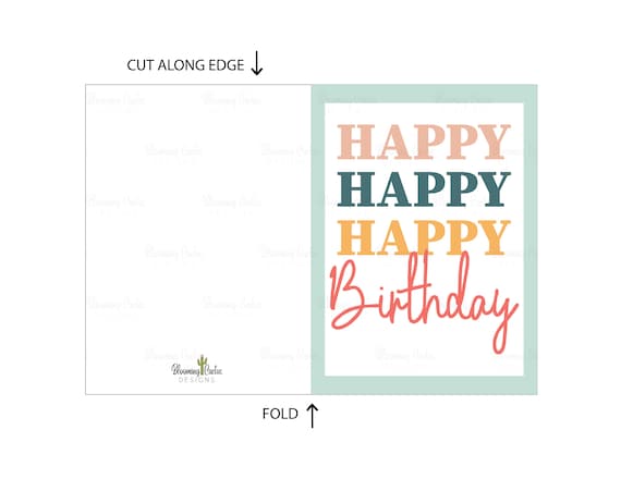 Birthday cards to print discount